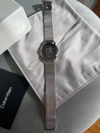 Relógio Calvin Klein Azul e Prata