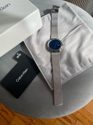 Relógio Calvin Klein Azul e Prata