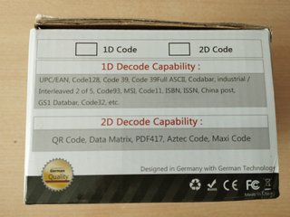 Lector Escáner Códigos de Barras USB y WIFI Tera