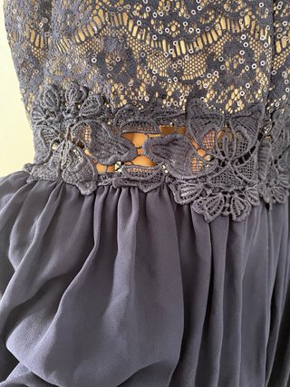 Vestido fiesta azul T.40