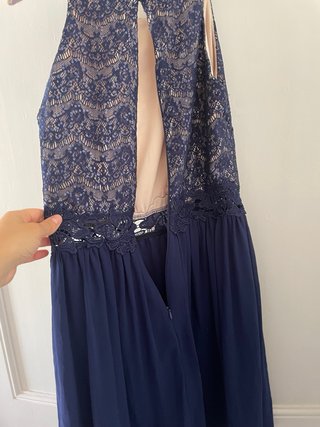 Vestido fiesta azul T.40