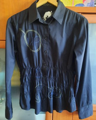 Camisa Desigual Negra con Bordados