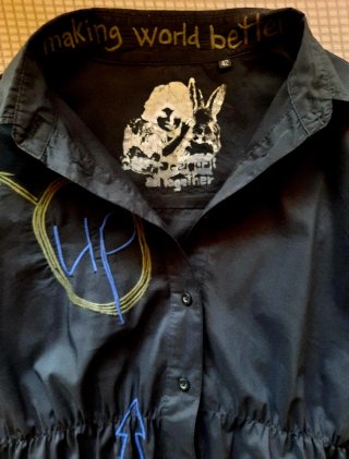 Camisa Desigual Negra con Bordados