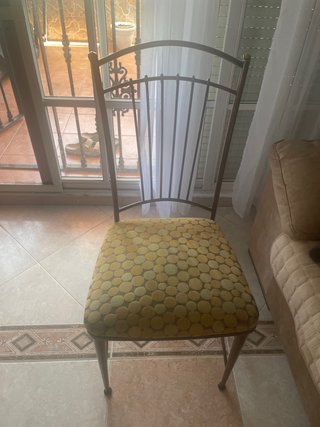 4 Sillas Comedor Doradas/Amarillas