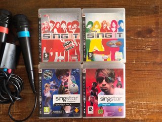 Micrófonos Singstar y Videojuegos PS3