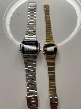 Reloj Casio Digital Plata y Oro