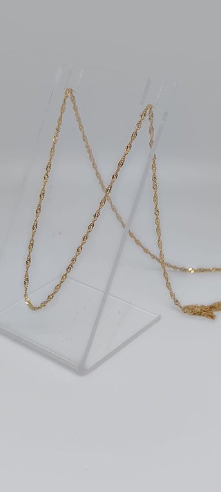 J-0852 Cadena Singapour Oro 18K