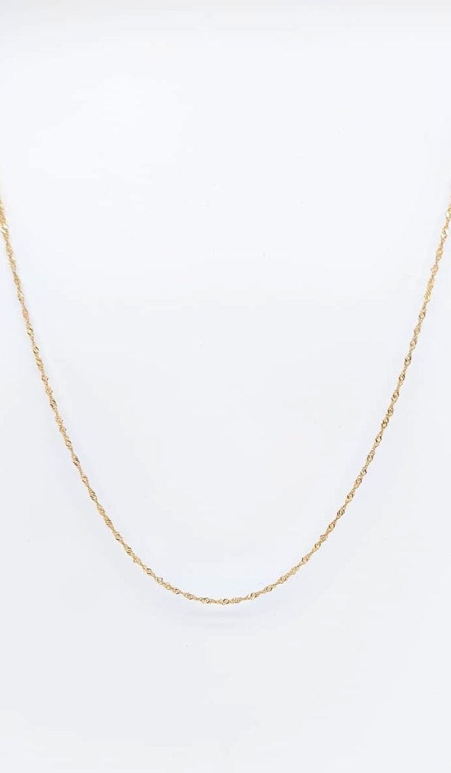 J-0852 Cadena Singapour Oro 18K
