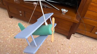 Lámpara de techo avión infantil