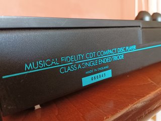 Musical Fidelity Lector CD cdt (valvulas clase a)