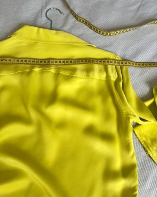 Camisa Zara fluor tejido fluido T38
