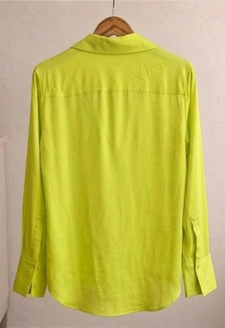 Camisa Zara fluor tejido fluido T38