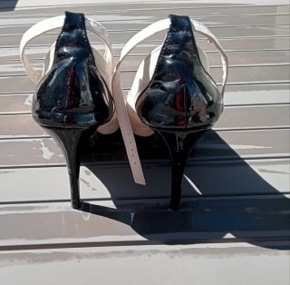 ZAPATOS DE TACÓN  (PEEP TOE). TALLA 41.