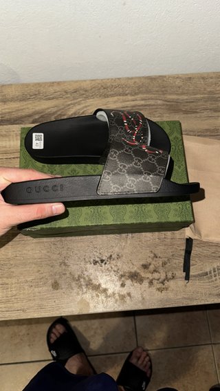 Chanclas Gucci Talla 43 Serpiente