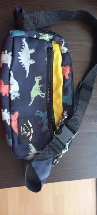 Riñonera dinosaurios 2 compartimentos