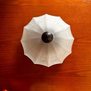 Plafón de techo cristal y metal