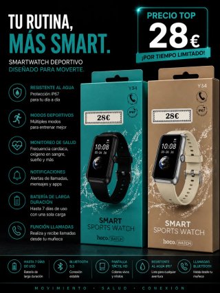 Smartwatch Deportivo Hoco. Y34