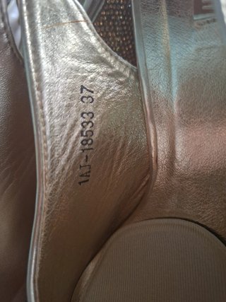 Zapatos de fiesta dorados talla 37