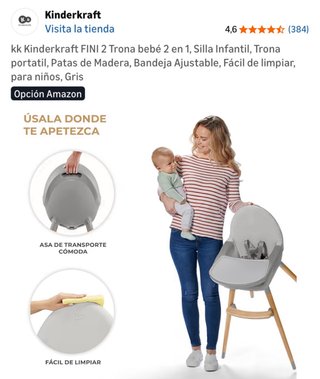 Trona infantil convertible en silla Kinderkraft