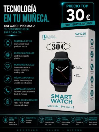 Reloj Uni Smartwatch Pro Max 2 Negro