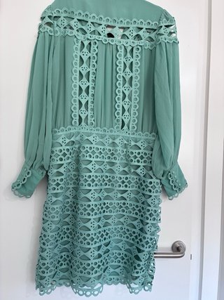 Vestido fiesta cóctel verde Talla L