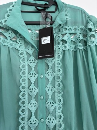 Vestido fiesta cóctel verde Talla L