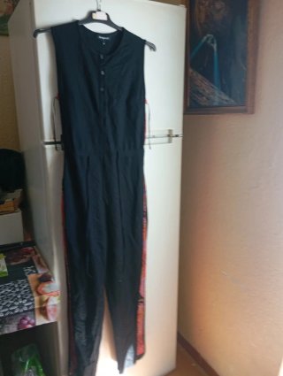 Mono pantalón Lefties negro estampado