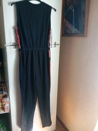 Mono pantalón Lefties negro estampado