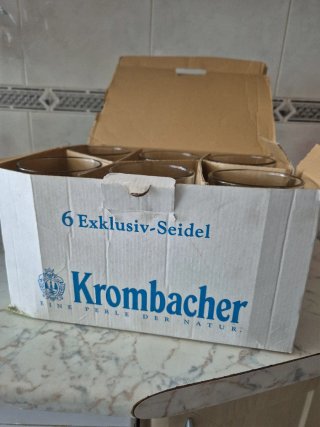 6 Bicchieri da Birra Krombacher Originali 0,5L