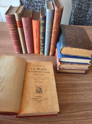 Lote 12 libros antiguos
