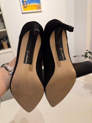 Zapatos Stradivarius Ante Negros Talla 38