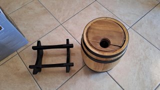 Botte porta sacca Bag in Box legno