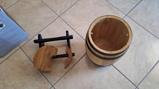 Botte porta sacca Bag in Box legno
