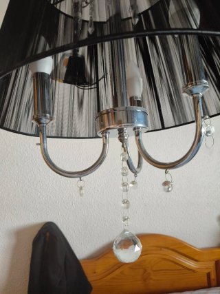 Lámpara de techo elegante con cristales