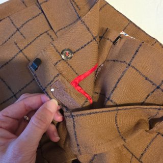 Pantalones de cuadros mujer Ganso