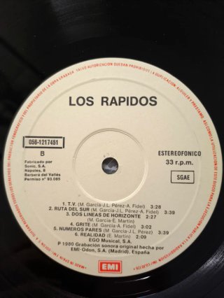 LP Los Rápidos. Manolo García/El último de la Fila