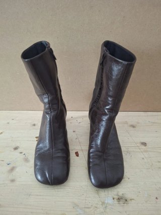 Botas Zara Mujer Marrones Tacón