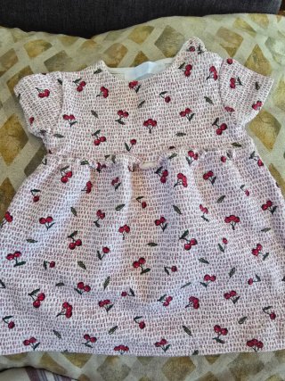 Vestido bebé estampado cerezas