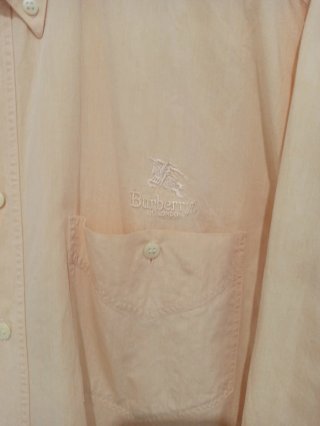 Camisa Burberrys Vintage Naranja 90s