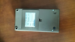 Calculadora Vintage TRQ F-84 con funda e instrucc.