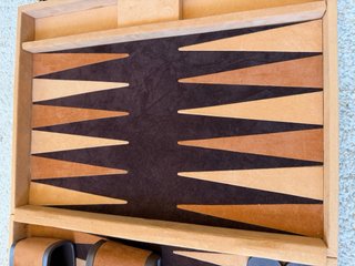 Backgammon Terciopelo en perfecto estado