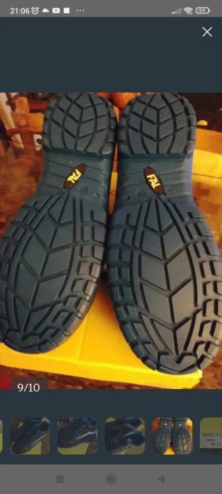 Botas de trabajo Fal hombre negras y azules