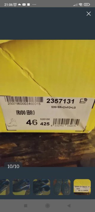 Botas de trabajo Fal hombre negras y azules