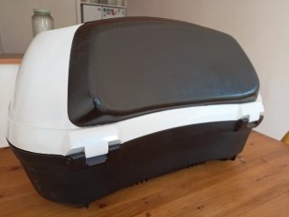 Baúl Top Case Honda Negro/Blanco 45 L