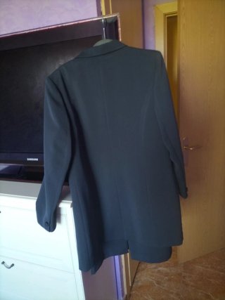Conjunto mujer vestido y chaqueta negro