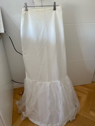 Can Can Vestido Novia Talla S hecho a mano