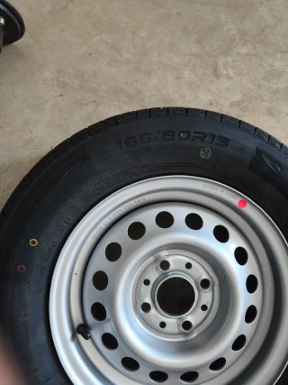 Eje para remolque 1000 kg + 2 Ruedas