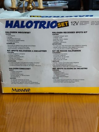 Halógenos empotrables 3x20W 12V