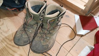 Botas de montaña Asolo beige/verde