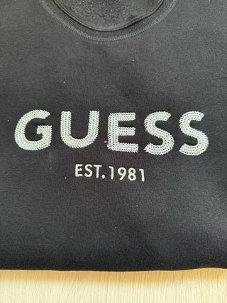 Sudadera Guess Negra Talla M / Crewneck Guess Slim